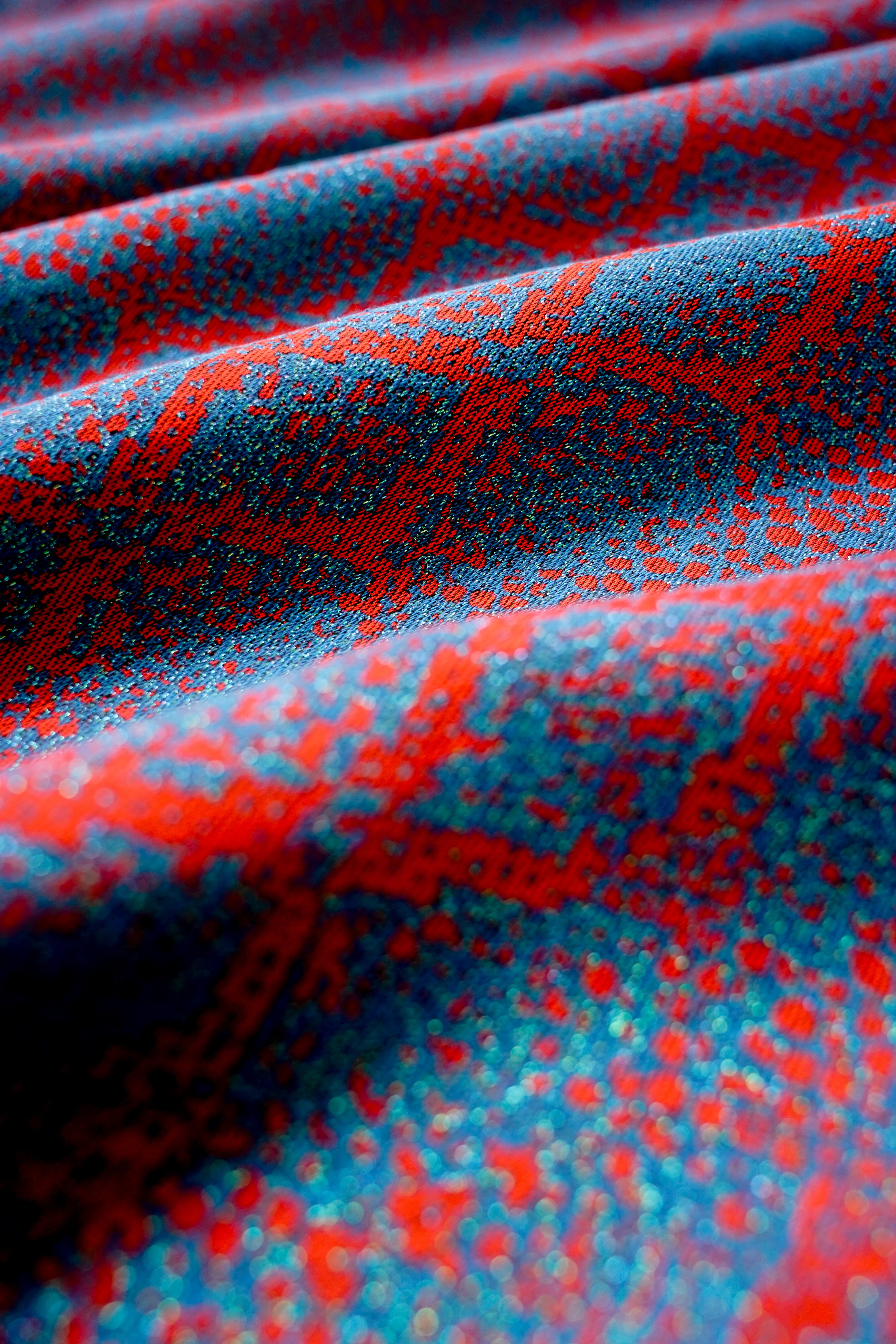 Baby-bærer Onbu Snake Red Blue