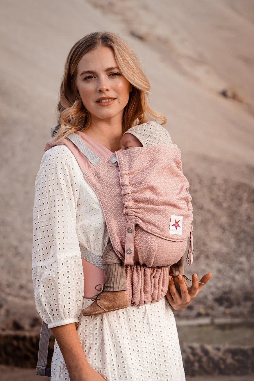 Bunt Tragcover Safari Eleni & babystrage Flip Heart2Heart Rosé